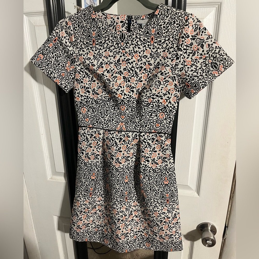 H&M Jacquard Floral Mini Dress